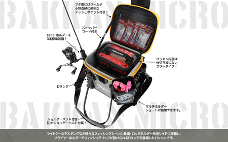 [DRESS] バッカン マイクロ 12L（カラバリ：オリーブ×ブラック）