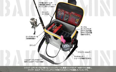 [DRESS] バッカン ミニ 17L（カラバリ：ブラック×オレンジ）