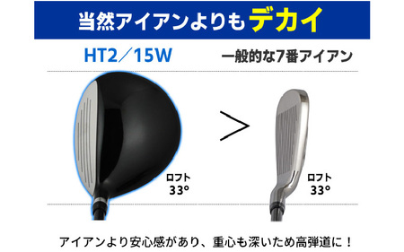 【右打ち・男性用】LAROUGE（ラルージュ）HT2フェアウェイウッド　番手21W　シャフト硬さS（硬め）