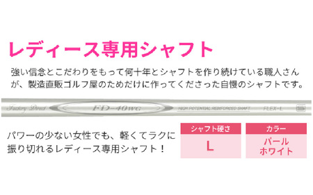 【右打ち】FLIT-BOX(フリットボックス)BKチッパー 番手:46° 女性用