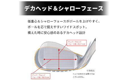 【右打ち】FLIT-BOX（フリットボックス）チッパーウェッジ　番手：56°　女性用