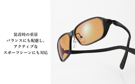 Zeque（ゼクー）偏光サングラス TIDA（ティーダ）F-2181 マットブラック / ラスターオレンジ - スポーツから日常まで、スタイリッシュに目を守る。