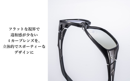 Zeque（ゼクー）偏光サングラス Devon（デヴォン）F-1990 マットブラック&レッド / トゥルービュースポーツ - スポーツから日常まで、スタイリッシュに目を守る。