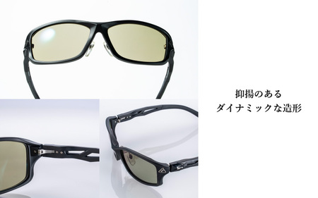 Zeque(ゼクー)偏光サングラス STELTH(ステルス)F-1924 クリアブラック / イーズグリーン(ブルーミラー) - スポーツから日常まで、スタイリッシュに目を守る。