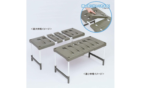 クローゼット・押入れフリーラック 伸縮タイプ CO-RG2T - クローゼットの幅に合わせてスッキリ収納