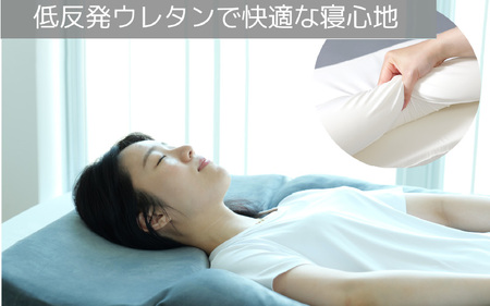 【BIBILAB】全身で眠るまくら（LFP-100-GY） - 高さ調整シート (7段階)×低反発まくら