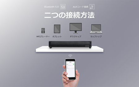 ワイヤレスステレオスピーカー　リモコン付 SP-05 - コンパクトながらもパワフルなサウンドを実現！