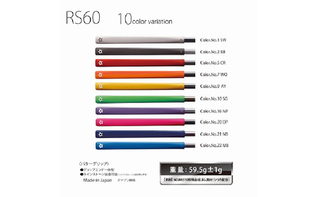 RS60 ゴルフ パターグリップ ベルリナブラック 〈よりストロークに集中できる！〉