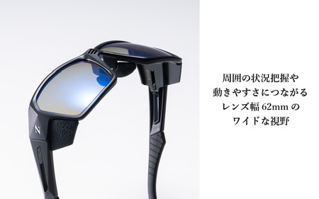 Zeque（ゼクー）偏光サングラスLOOF（ルーフ）F-2052アイアングレー/マスターブルー（シルバーミラー） - スポーツから日常まで、スタイリッシュに目を守る。