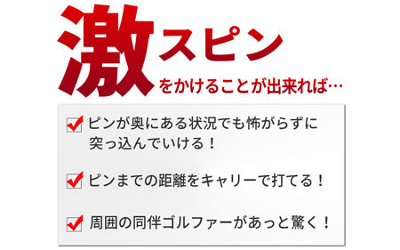 【右打ち・男性用】(シャフト:スチール ロフト:48°)LAROUGE(ラルージュ) スピンウェッジ - 掟破りの激スピンが可能
