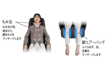 マッサージチェア CHD-3821 (WH) ホワイト