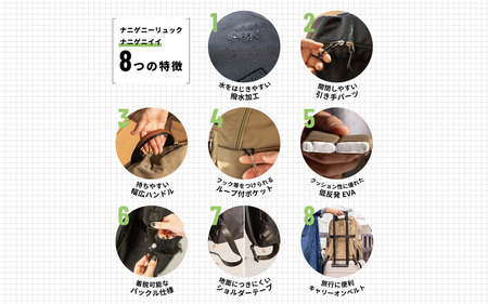 【DOD】ナニゲニーリュック（ BA132-BK ）