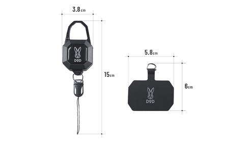 【DOD】スマホ・ピタリール（ FG1-169-BK ）