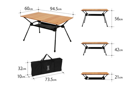 【DOD】キャナリーテーブル M （ TB5-806-WD ）