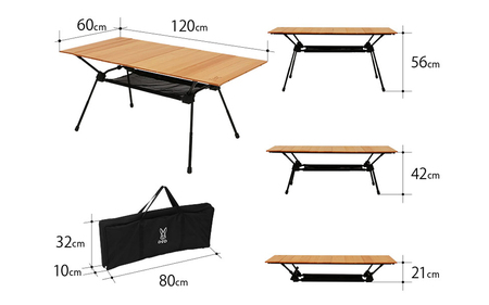 【DOD】キャナリーテーブル L ( TB8-807-WD )