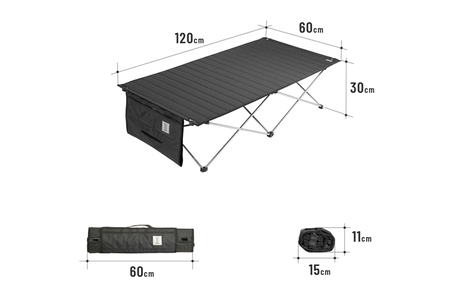 【DOD】カルカルカゾクテーブル（ TB6-076-BK ）