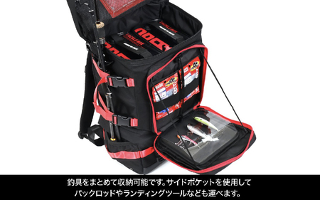 フィッシングリュック（DRESSレッド）