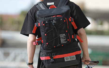 フィッシングリュック（DRESSレッド）