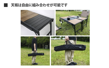 【 RATEL WORKS(ラーテルワークス) 】WOOD PANEL TABLE(ウッドパネルテーブル) RWS0043ブラックフレーム × ウォルナット
