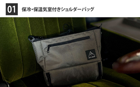 【 RATEL WORKS(ラーテルワークス) 】AURORA SHOULDER BAG ( オーロラショルダーバッグ ) (BLACK)/RWS0200BK