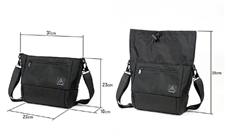 【 RATEL WORKS(ラーテルワークス) 】AURORA SHOULDER BAG ( オーロラショルダーバッグ ) (BLACK)/RWS0200BK