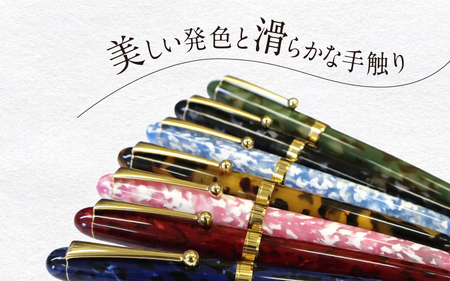 (べっこう)「大西製作所」本格手作り万年筆Ｆ１４００