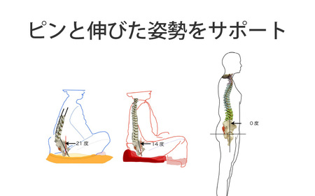 【人間工学】 骨盤ざぶとん（グレー）