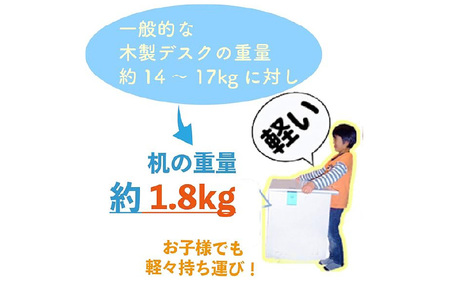 ＜幼児用デスクセット＞おべんきょうごっこ（ブルー） - リビング学習に最適なデスクセット！