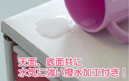 段ボール製チェスト5段Bタイプ(グレー) - デザインと手軽さにこだわった段ボール製チェスト