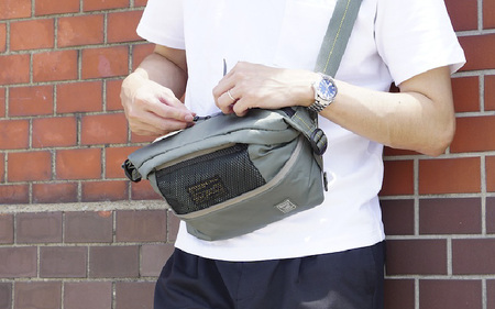 【ハーヴェストレーベル】 ウエストバッグ HS-0352 セージグリーン - 使いやすさと耐久性、旅も日常もこのバッグともっと自由に