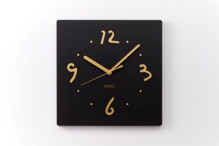 W-21 掛け時計 SPAZIO(スパツィオ)  ブラック