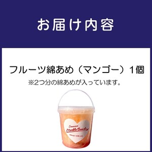 果物でつくった綿あめ マンゴー【088E-003】