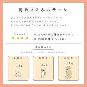ペットフード研究所 贅沢ささみステーキ1kg【087C-001】