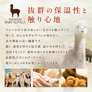 プレミアムベビーアルパカ 1重ガーゼストール BAIG-1200【011B-005】