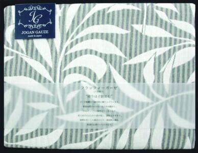 【泉州タオル】JOGANガーゼ リーフフラッフィーケット グレー【011C-010】