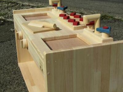 手作り木製 ままごとキッチン KBL-W クリスマス クリスマスプレゼント プレゼント 誕生日プレゼント ままごと おままごと おもちゃ 玩具【007B-092】