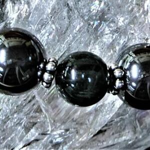 天然石ブレスレット 「戦う戦士たちへ」ブラック【007C-076】