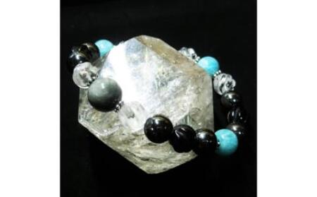 天然石ブレスレット 「未来への羅針盤」【007C-078】