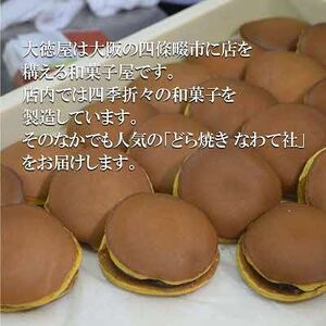 どら焼き なわて社 20個(10個×2箱) 御菓子司 大徳屋 こだわりの手作り和菓子【1094609】