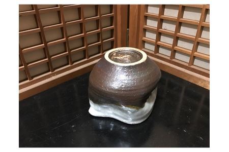 桜藁灰酒器セット　片口酒器1個　ぐい呑2個 No.025