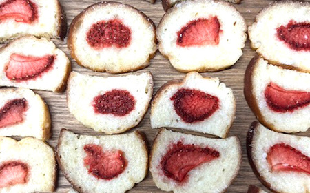 No.264 【食パン専門店・カフェBREAD&】売り切れ必至のいちごラスク