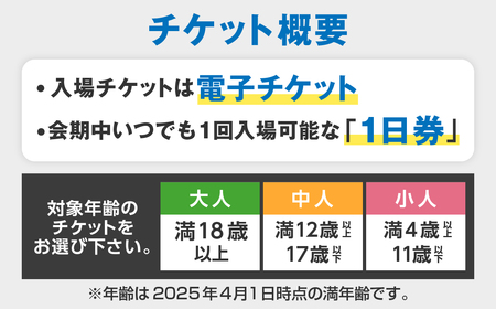 No.282 【前売限定】2025年日本国際博覧会入場チケット 一日券（大人）【大阪狭山市返礼品】