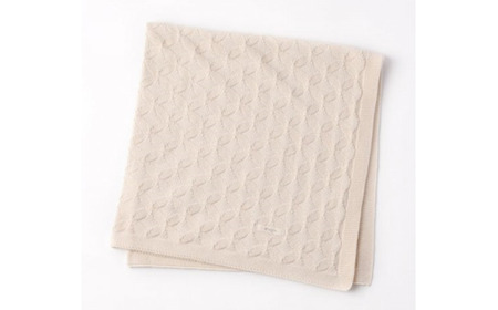 七宝柄 アフガン co-k91【7営業日程度で発送】| おくるみ ベビー 赤ちゃん ひざ掛け オーガニックコットン 綿 生成 キナリ 出産祝い ギフト 日本製