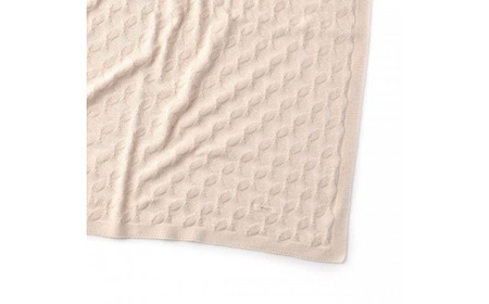 七宝柄 アフガン co-k91【7営業日程度で発送】| おくるみ ベビー 赤ちゃん ひざ掛け オーガニックコットン 綿 生成 キナリ 出産祝い ギフト 日本製