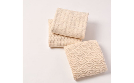 七宝柄 アフガン co-k91【7営業日程度で発送】| おくるみ ベビー 赤ちゃん ひざ掛け オーガニックコットン 綿 生成 キナリ 出産祝い ギフト 日本製