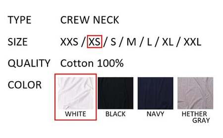 【XSサイズ】 EIJI T－SHIRT クルーネック ホワイト _SM13-2 ｜ 服 Tシャツ ティーシャツ 国産 日本製 大阪府 阪南市