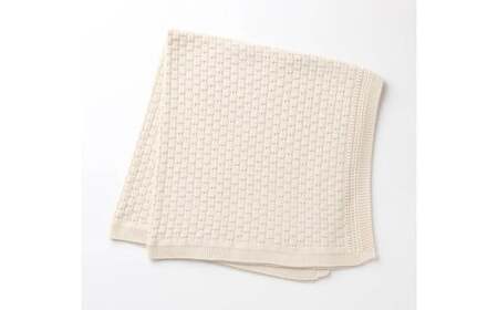 【ギフト対応】亀甲柄 アフガン CO-K92 【7営業日程度で発送】おくるみ ベビー 赤ちゃん ひざ掛け ブランケット オーガニックコットン 草木染 ジャカード編み 出産祝い ギフト 日本製