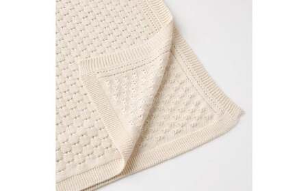 【ギフト対応】亀甲柄 アフガン CO-K92 【7営業日程度で発送】おくるみ ベビー 赤ちゃん ひざ掛け ブランケット オーガニックコットン 草木染 ジャカード編み 出産祝い ギフト 日本製