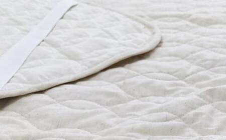 【セミダブルサイズ】 リネン麻混ガーゼ敷きパッド｜ 敷きパッド 敷パッド セミダブル リネン コットン ガーゼ 寝具 大阪府 阪南市