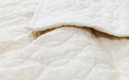 【シングルサイズ】 リネン麻混ガーゼケット｜ ガーゼケット タオルケット シングル キナリガーゼ リネン コットン 綿100％ 衿付き 寝具 大阪府 阪南市